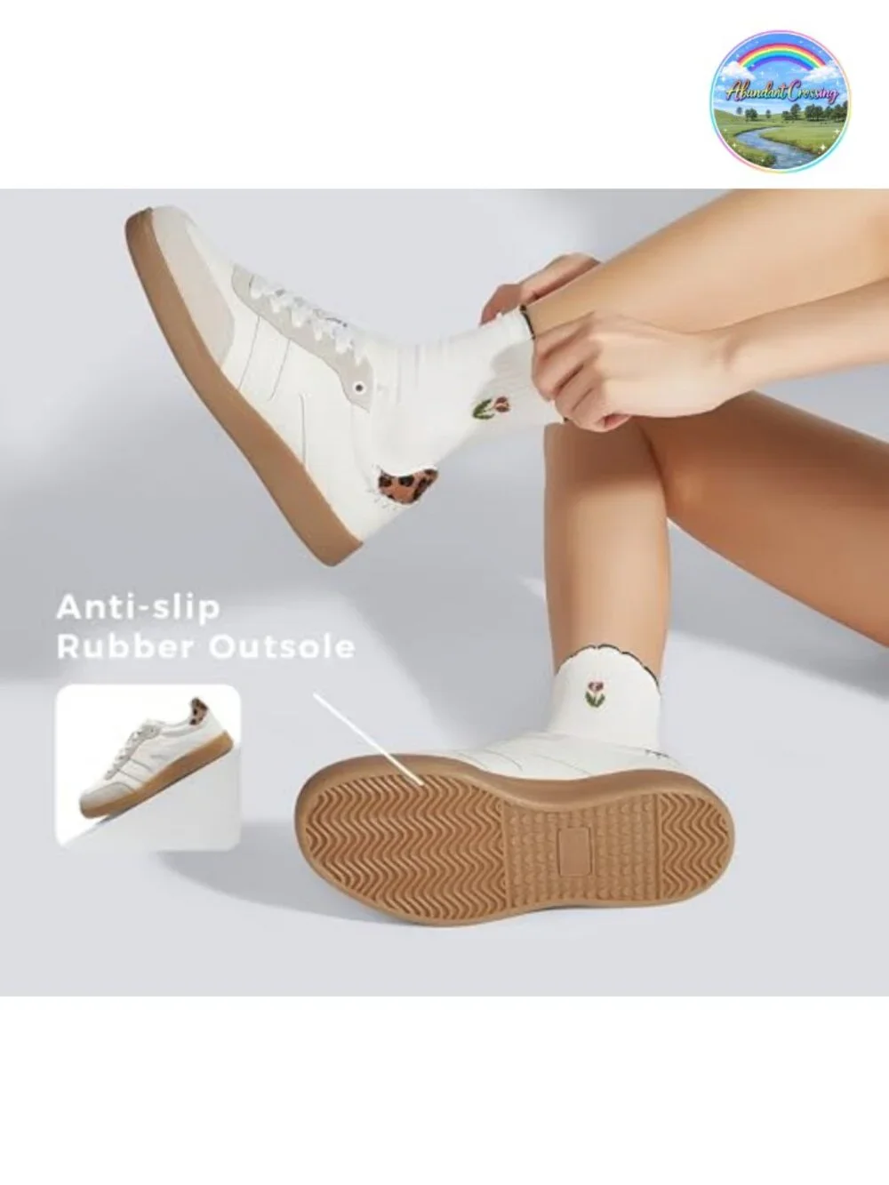 Women's Retro Suede Leather Fashion Sneakers Comfortable Athletic Shoes